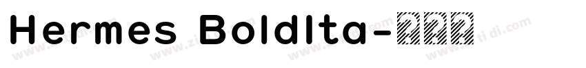 Hermes BoldIta字体转换